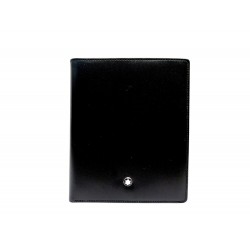 NEUF PORTEFEUILLE MONTBLANC MEISTERSTUCK 4CC 11987 CUIR NOIR BOITE WALLET 305€