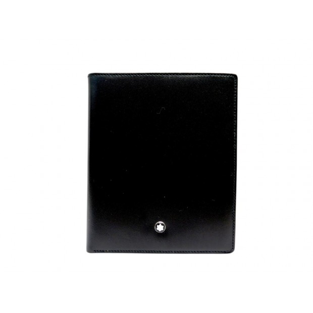 NEUF PORTEFEUILLE MONTBLANC MEISTERSTUCK 4CC 11987 CUIR NOIR BOITE WALLET 305€