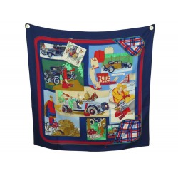 VINTAGE FOULARD HERMES L'ELEGANCE ET LE CONFORT EN AUTOMOBILE CARRE 90 SOIE 530€
