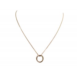 NEUF COLLIER CARTIER TRINITY MINI PENDENTIF 3 ANNEAUX ORS 18K NECKLACE 1840€