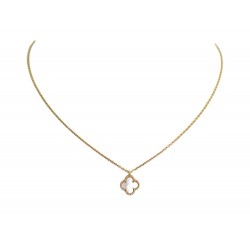 NEUF COLLIER VAN CLEEF & ARPELS SWEET ALHAMBRA VCARF69100 OR 18K NECKLACE 1770€