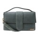 SAC A MAIN JACQUEMUS LE BAMBINOU VERT FONCE EN CUIR SUEDE BANDOULIERE BAG 990€