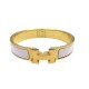BRACELET HERMES CLIC H EMAIL PARME PLAQUE OR JAUNE H700001F 16CM BANGLE 660€