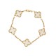 NEUF BRACELET VAN CLEEF & ARPELS VINTAGE ALHAMBRA 5 MOTIFS OR VCARA41800 5250€