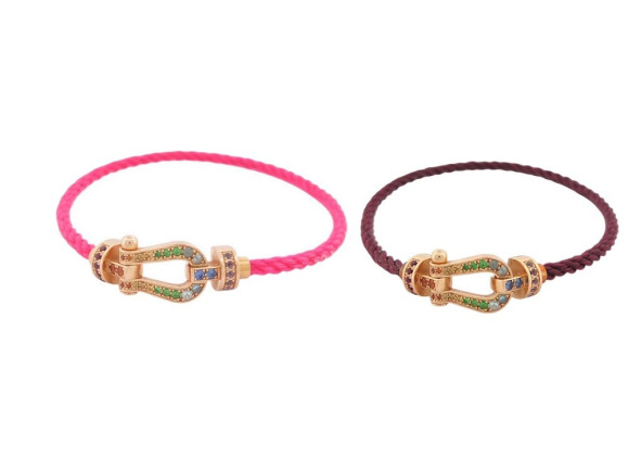 bracelet fred force 10 mm 0b0156 t15 rubis saphir