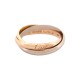 NEUF BAGUE CARTIER TRINITY PM CRB4235100 3 ANNEAUX ORS 18K 62 GOLD RING 1660€