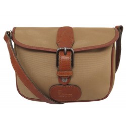 VINTAGE SAC A MAIN LANCEL BESACE EN TOILE MARRON BANDOULIERE MESSENGER BAG 500€