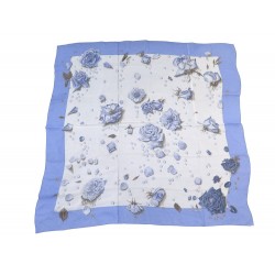 NEUF VINTAGE FOULARD HERMES LA ROSEE CARRE GEANT 130CM MOUSSELINE DE SOIE 895€