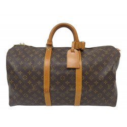 SAC DE VOYAGE A MAIN LOUIS VUITTON KEEPALL 50 M41426 EN TOILE MONOGRAM BAG 2200€