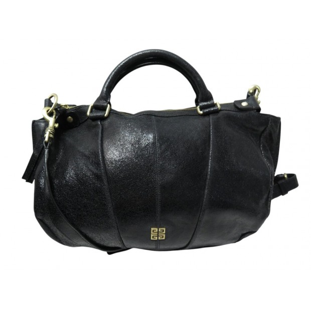 SAC A MAIN GIVENCHY EN CUIR NOIR PORTE BANDOULIERE BLACK LEATHER HAND BAG 2200€