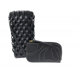 NEUF LOT POLENE ETUI TELEPHONE ONDA + PORTE CARTES ATLA EDITION DUO EN CUIR 240€