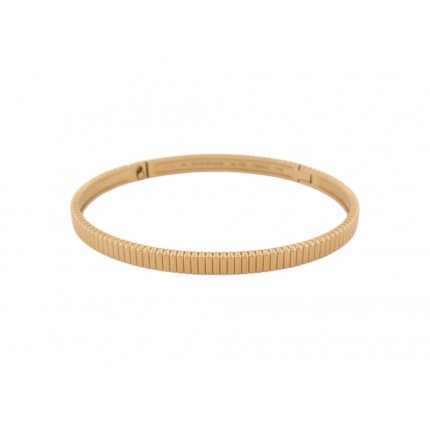 BRACELET BOUCHERON JONC GROS GRAIN QUATRE PM EN OR JAUNE 18K 24.4GR GOLD BANGLE