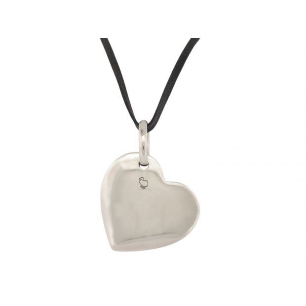 NEUF COLLIER PENDENTIF DODO POMELLATO COEUR EN ARGENT 925 46GR SILVER PENDANT