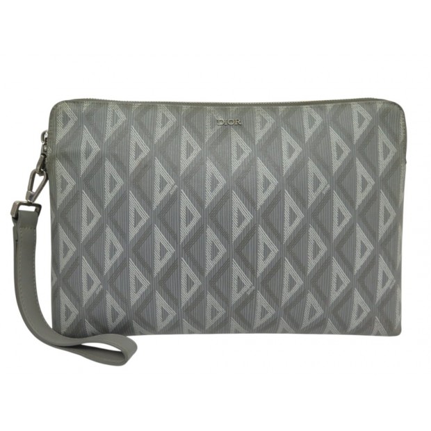 SAC A MAIN DIOR HOMME POCHETTE A5 TOILE CD DIAMOND DRAGONNE POUCH HAND BAG 730€