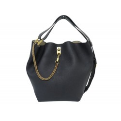 NEUF SAC A MAIN GIVENCHY GV BUCKET MM CUIR GRAINE NOIR BLACK TOTE HAND BAG 2000€