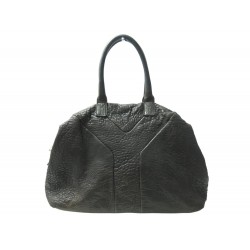 SAC A MAIN YVES SAINT LAURENT EASY GM 208314 CUIR MARRON LEATHER HAND BAG 1295€