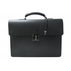 SACOCHE LOUS VUITTON CARTABLE NEO ROBUSTO CUIR TAIGA ANTHRACITE BRIEFCASE 4300€