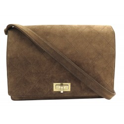 VINTAGE SAC A MAIN CHANEL 2.55 FERMOIR MADEMOISELLE DAIM BANDOULIERE BAG 8000€