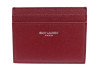 porte cartes saint laurent en cuir embosse grain