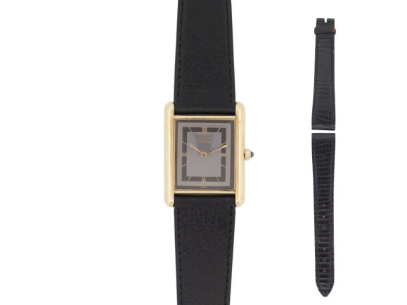 montre must de cartier tank 23 mm vermeil