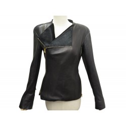 VESTE TOM FORD CINTREE GILO43 T80213 S 36 XS 34 EN CUIR D'AGNEAU JACKET 3690€