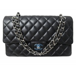 NEUF SAC A MAIN CHANEL 11.12 TIMELESS CLASSIQUE MEDIUM EN CUIR NOIR BAG 10300€
