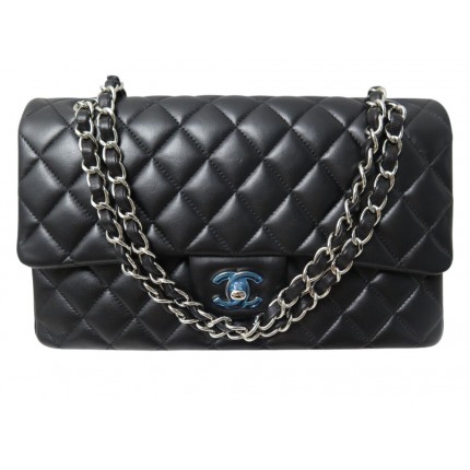 NEUF SAC A MAIN CHANEL 11.12 TIMELESS CLASSIQUE MEDIUM EN CUIR NOIR BAG 10300€