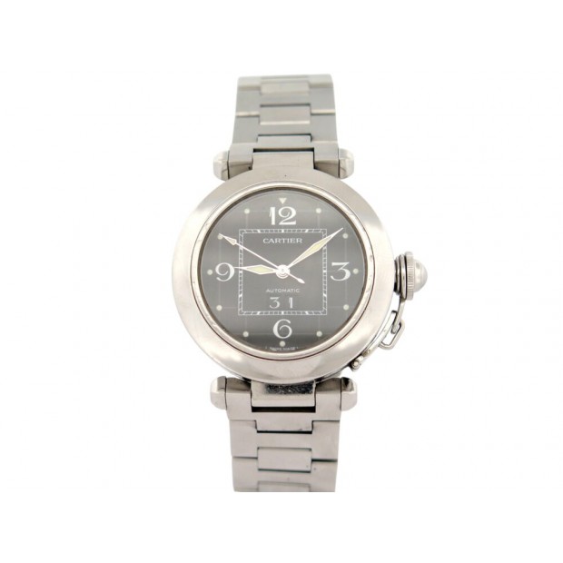 MONTRE CARTIER PASHA C 2475 35MM ACIER AUTOMATIQUE STEEL STEEL LADY WATCH 7300€