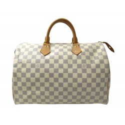 SAC A MAIN LOUIS VUITTON SPEEDY 35 N41535 EN TOILE DAMIER AZUR HAND BAG 1700€