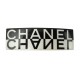 BARRETTE CHANEL EN RESINE NOIRE ET BLANCHE BIJOU PINCE DE CHEVEUX HAIR CLIP 610€