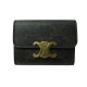 PORTEFEUILLE CELINE COMPACT DETACHABLE TRIOMPHE TOILE TRIOMPHE TAN WALLET 540€