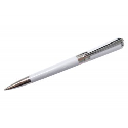 NEUF STYLO BILLE ST DUPONT 465600 LIBERTE LAQUE BLANCHE NACREE ET PALLADIUM 415€