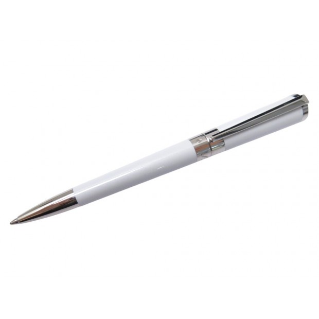 NEUF STYLO BILLE ST DUPONT 465600 LIBERTE LAQUE BLANCHE NACREE ET PALLADIUM 415€