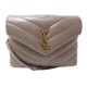 SAC A MAIN YVES SAINT LAURENT LOULOU TOY 678401 CUIR TAUPE BANDOULIERE BAG 1550€