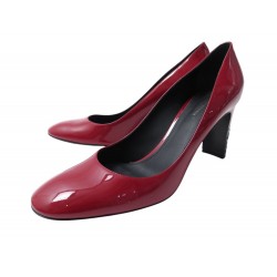 CHAUSSURES BOTTEGA VENETA ISABELLA 522390 ESCARPINS EN CUIR VERNI ROUGE 41 1200€