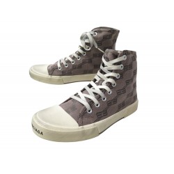 NEUF BASKETS BALENCIAGA 688756 PARIS HIGH TOP MONOGRAM BB 39 + SAC SNEAKERS 730€