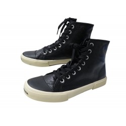 NEUF BASKETS BALENCIAGA PARIS HIGH TOP ARENA 688752 40 NOIR + SAC SNEAKERS 795€