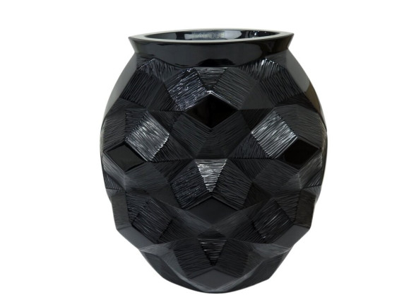 vase lalique france tortue cristal noir edition
