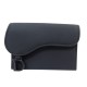 NEUF PORTE CARTES CHRISTIAN DIOR SADDLE S5611SLL0 ULTRA BLACK CUIR MAT NEW 420€