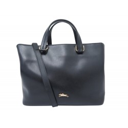 SAC A MAIN LONGCHAMP HONORE 404 1286831001 CUIR NOIR BANDOULIERE HAND BAG 430€