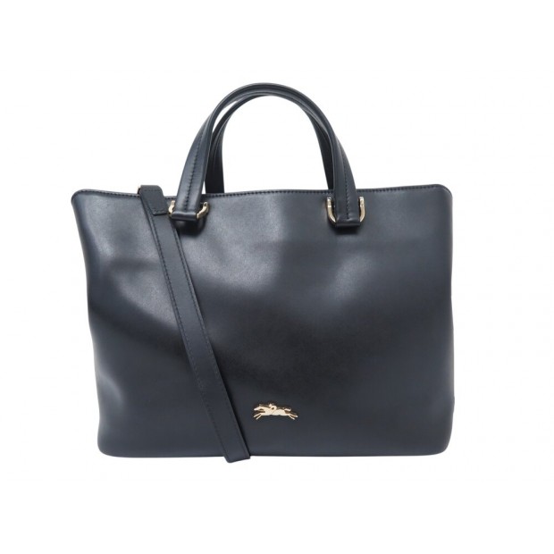 SAC A MAIN LONGCHAMP HONORE 404 1286831001 CUIR NOIR BANDOULIERE HAND BAG 430€