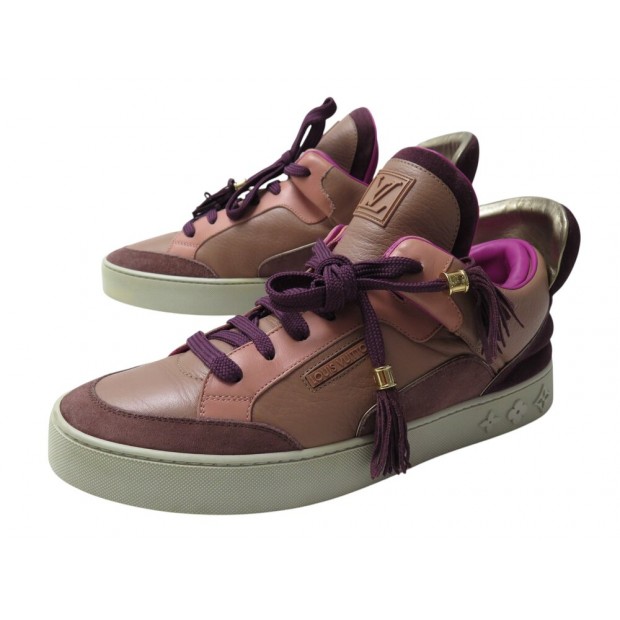 CHAUSSURES BASKETS LOUIS VUITTON X KANYE WEST 9 43 SNEAKERS PURPLE TRAINER SHOES