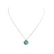COLLIER TIFFANY & CO RETURN TO PENDENTIF DOUBLE PLAQUE COEUR BLUE ARGENT 570€