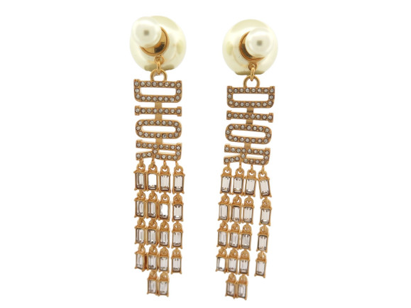  boucles d'oreilles dior tribales lettres
