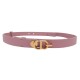 CEINTURE CHRISTIAN DIOR 20 BOUCLE LOGO CD EN CUIR CUIR ROSE 75 83 CM BELT 590€