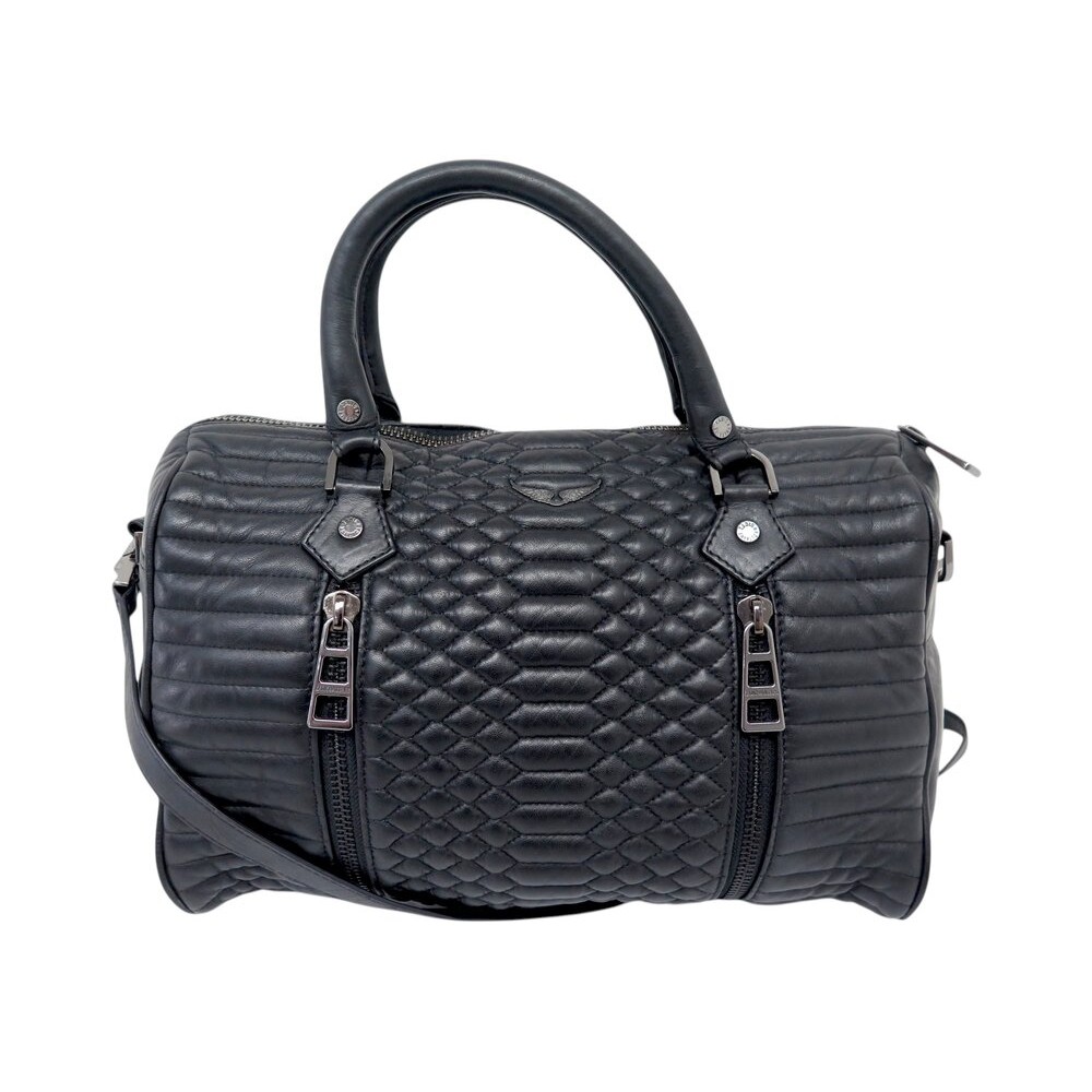 SAC A MAIN ZADIG & VOLTAIRE SUNNY MEDIUM CUIR MATELASSE BANDOULIERE HANDBAG 495€