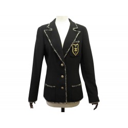 RARE VESTE CHANEL ECUSSON LOGO GALLON 40 M LE DIABLE S'HABILLE EN PRADA JACKET