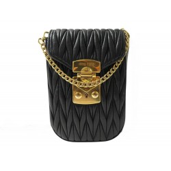 SAC A MAIN MINI POCHETTE MIU MIU ETUI BANDOULIERE CUIR MATELASSE NAPPA BAG 800€