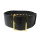 CEINTURE SAINT LAURENT EN CUIR PYTHON NOIR BLACK EXOTIC LEATHER BELT 75 CM 750€