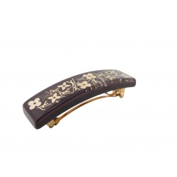 BARRETTE A CHEVEUX LOUIS VUITTON INCLUSION EN RESINE AMARANTE HAIR CLIP 390€